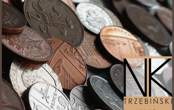Grafika przedstawiająca monety różnych krajów