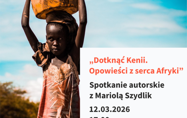Plakat promujący impreze "Dotknąć Kenii".