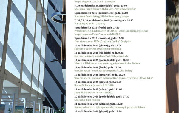 Wydarzenia październik 2025 rok