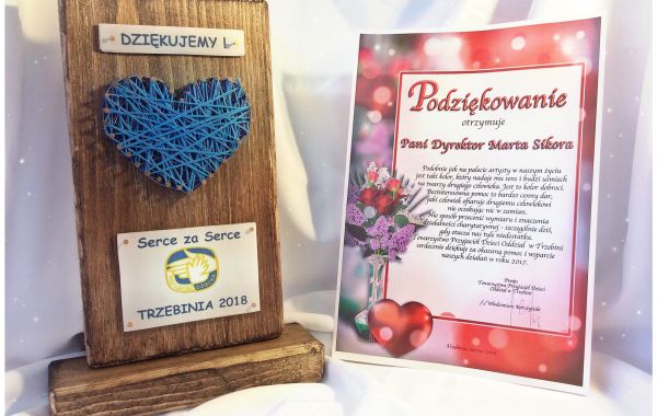 Statuetka Serce za Serce 2018