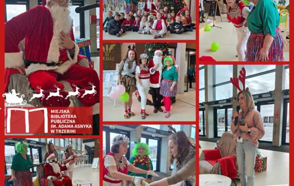 Kolaż ze zdjęć z Mikołajek w Manufakturze