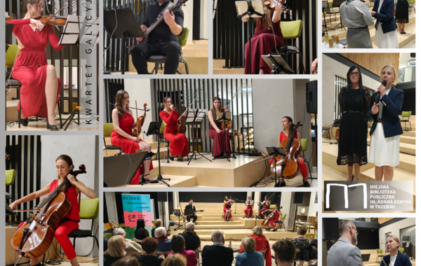 Kolaż ze zdjęć z koncertu Kwartetu Galicyjskiego