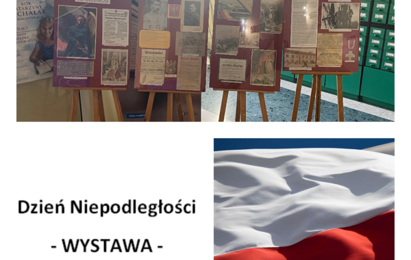 Kolaż ze zdjęć z wystawy z okazjii 11 listopada