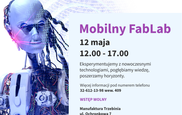 Plakat promujący Mobilny FabLab