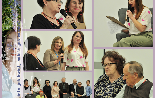 Kolaż ze zdjęć z wieczoru poezji