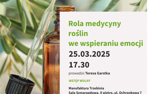 Plakat promujący Rolę medycyny roślin we wspieraniu emocji