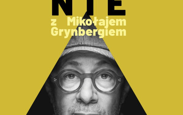 Plakat promujący spotkanie z Mikołajem Grynbergiem, 30.09.2025