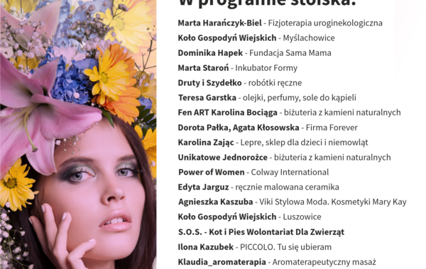 Plakat promujący Dzień Kobiet w Manufakturze 2026