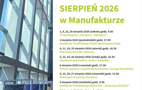 Plakat promujący Wydarzenia w sierpniu 2026 rok