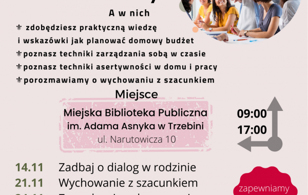 Pakat promujący bezpłatne warsztaty "Akademia Mamy"