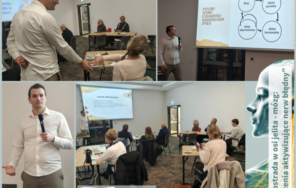 Kolaż ze zdjęć ze spotkania Klubu Zdrowia w listopadzie