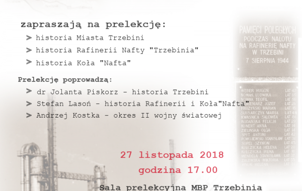 MBP oraz Koło Nafta zapraszają na prelekcję
