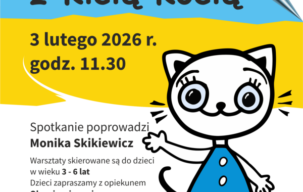 Plakat promujący Warsztaty z Kicią Kocią