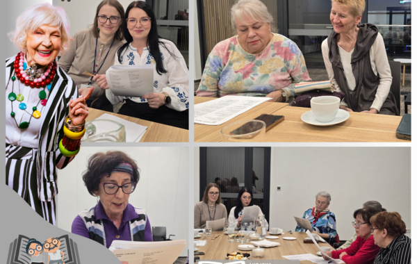 Kolaż ze spotkania marowego seniorów