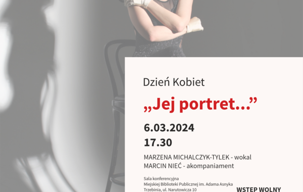 Plakat promujący koncert z okazji Dnia Kobiet