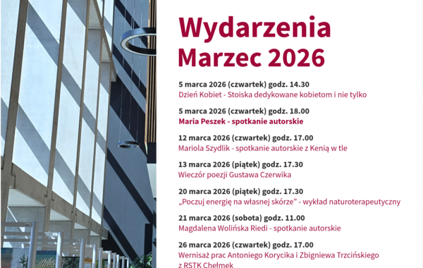 Plakat promujący Wydarzenia marcowe 2026 roku