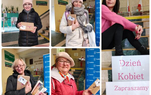 Kolaż ze zdjęć z okazji zabawy w dniu kobiet