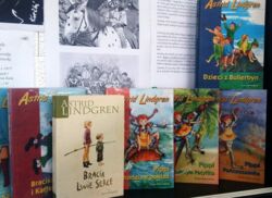 Antyrama prezentująca twórczość Astrid Lindgren