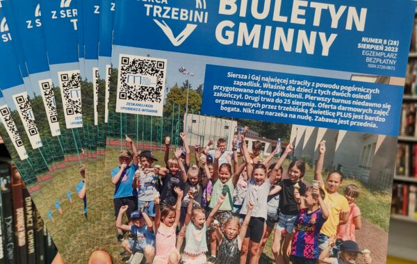 Strona tytułowa bezpłatnego biuletynu gminnego
