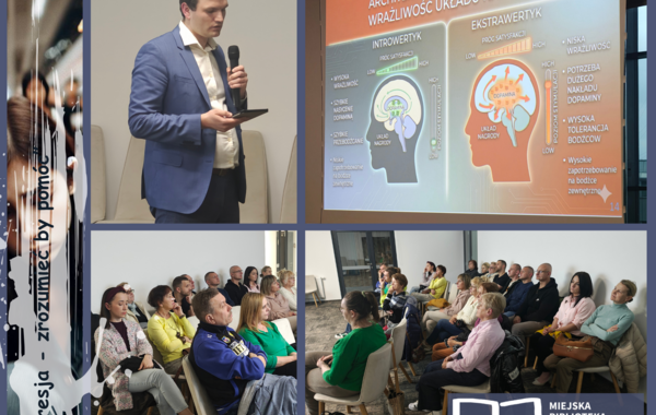 Kolaż ze zdjęć ze spotkania Klubu Zdrowia o Depresji