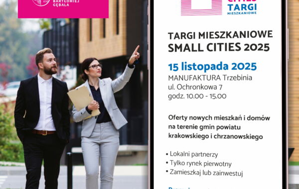 Plakat promujący targi mieszkaniowe