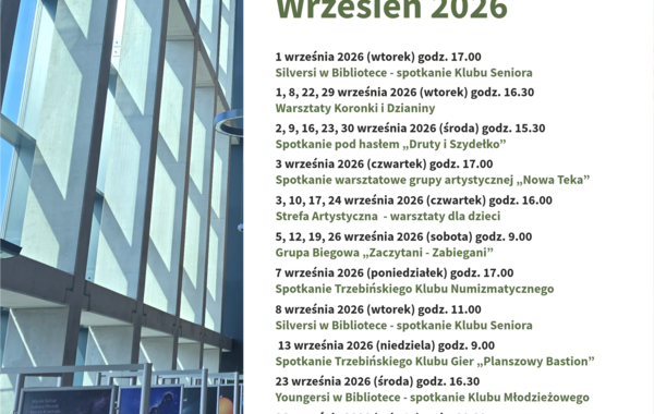 Plakat promujący Wydarzenia we wrześniu 2026 rok