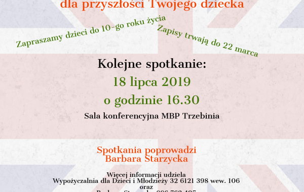 Zaproszenie na Meet the book czyli biblioteczne spotkania z językiem angielskim w lipcu