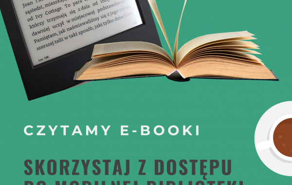 Plakat zachęcający do czytania e-booków
