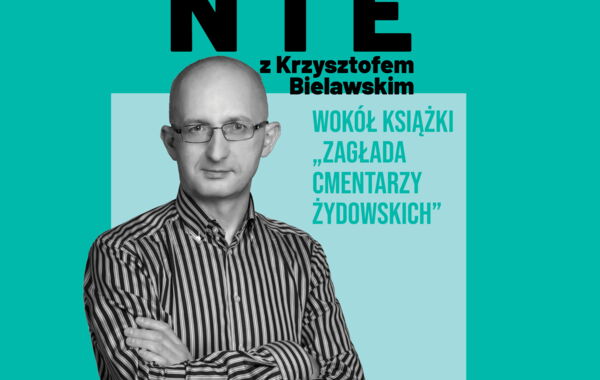 Plakat promujący spotkanie z Krzysztofem Bielawskim