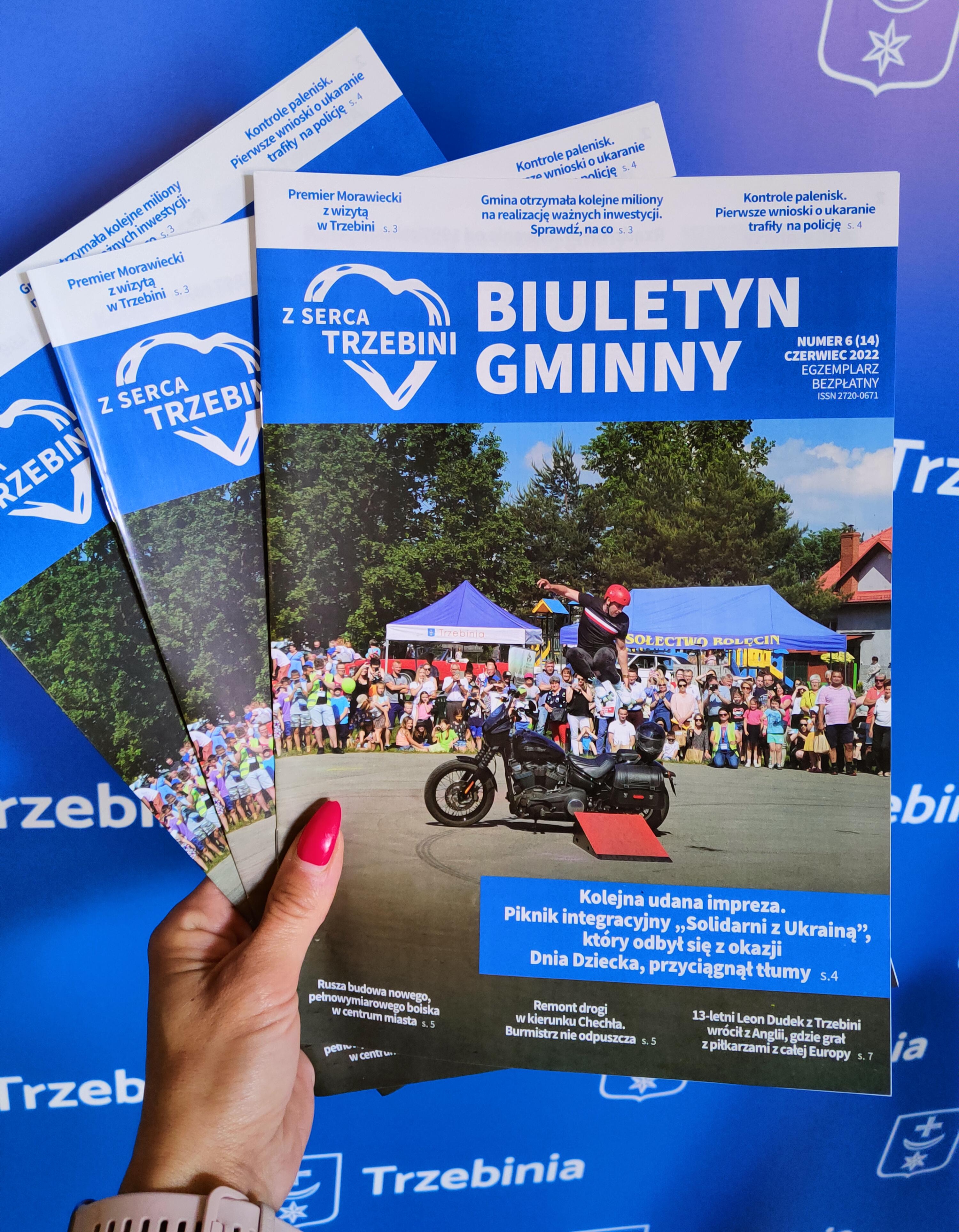 Strona tytułowa bezpłatnego biuletynu gminnego