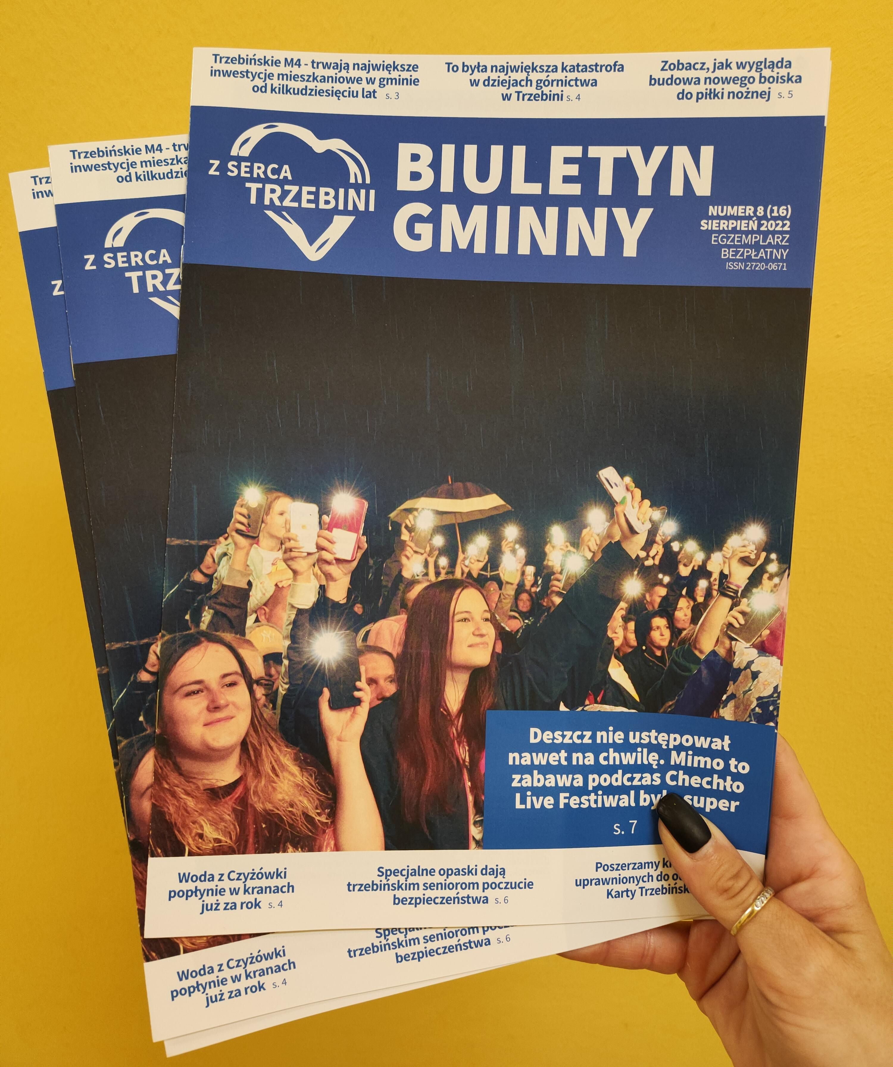 Strona tytułowa bezpłatnego biuletynu gminnego