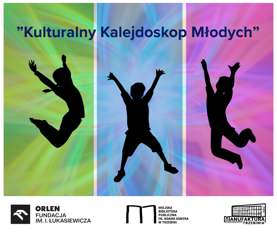 logo projektu przedstawiające trzy sylwetki dzieci na kolorowym tle